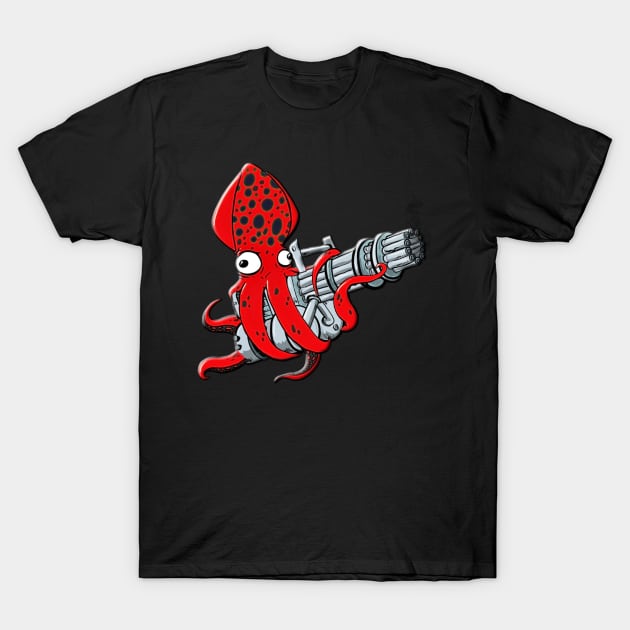 Major Kraken Squid on his own T-Shirt by squidhunterwa